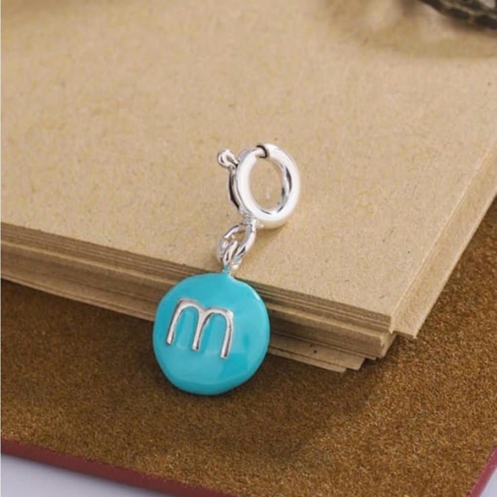 Silver and Pink/Blue Charm Set